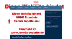 Desktop Screenshot of joomla-security.de