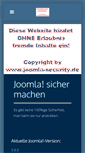 Mobile Screenshot of joomla-security.de