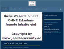 Tablet Screenshot of joomla-security.de